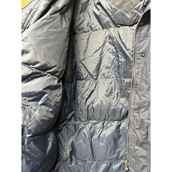 Vintage Triple FAT Goose‎ Navy Blue Down Puffer Parka Jacket Men's Size Medium - Picture 4 of 9